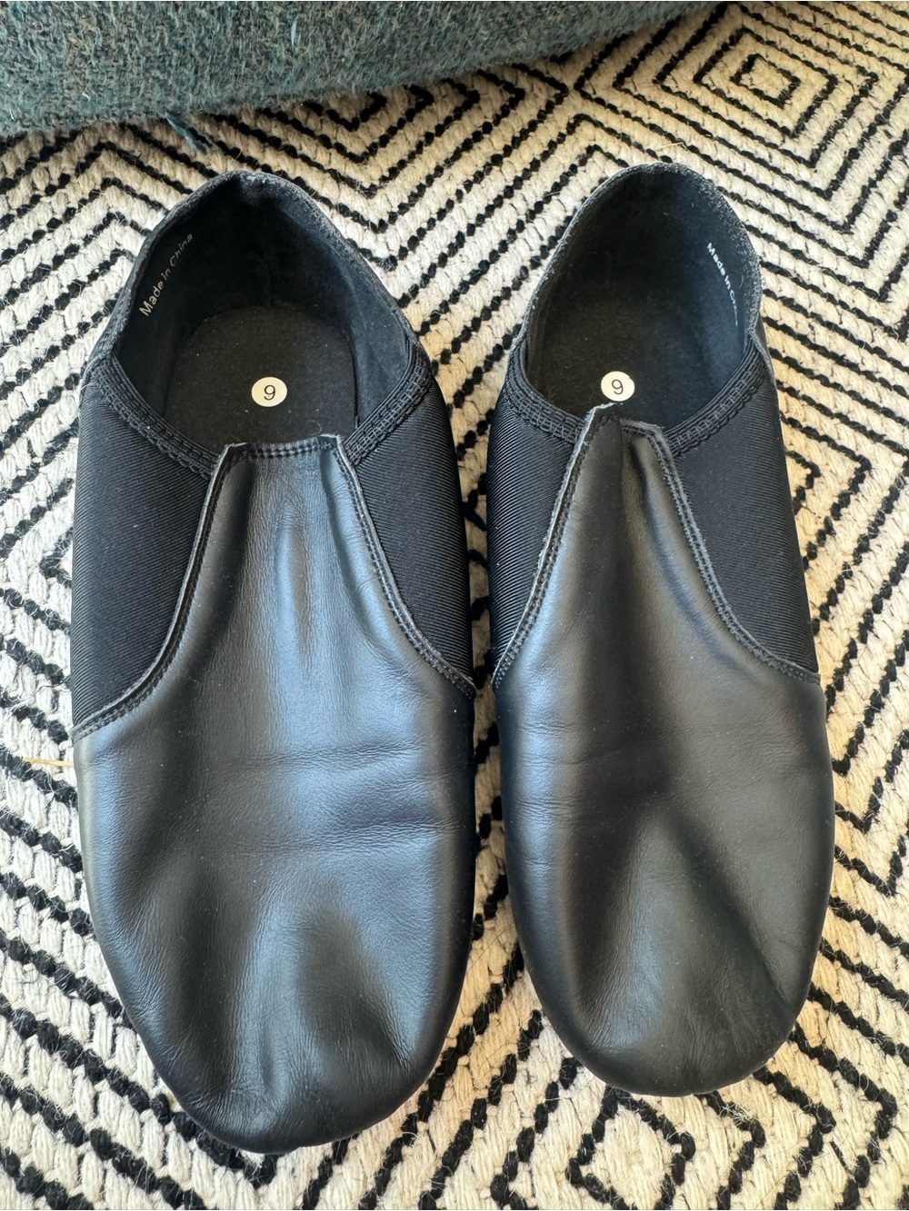 Black Slip-On Dance/Jazz Shoes